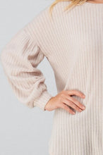 Load image into Gallery viewer, Bishop Sleeve Rib Knit Top