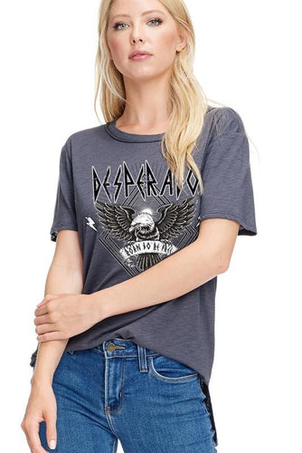 Grey Desperado Born to Be Free Tee