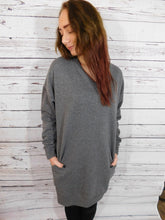 Load image into Gallery viewer, Relaxing, Oversized Tunic Length Sweatshirt