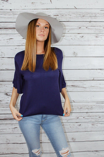 Bell Sleeve Knit Top